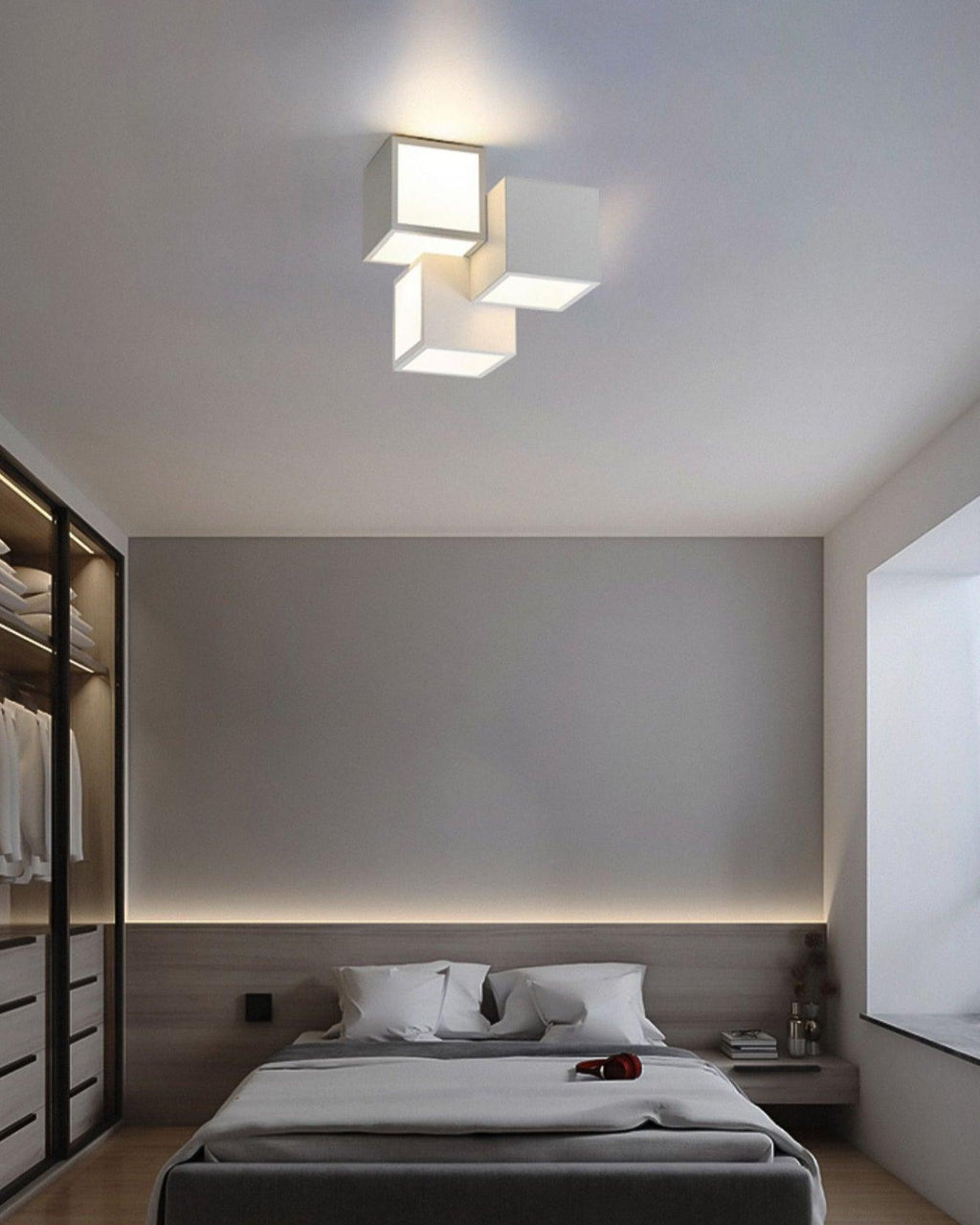 Evsilarae Plafonnier Géométrique Minimaliste - Neutralighting