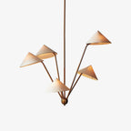 Lustra Chandelier Laiton Courbé Beige - Neutralighting