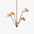 Lustra Chandelier Laiton Courbé Beige - Neutralighting