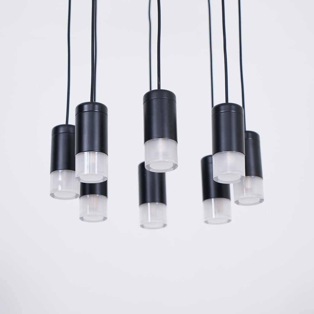 Lustra Lampe Pendante Géométrique en Fil Noir LED - Neutralighting
