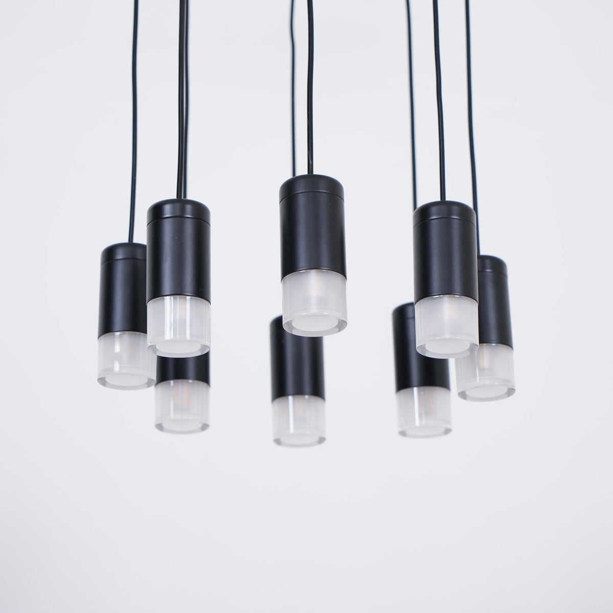 Lustra Lampe Pendante Géométrique en Fil Noir LED - Neutralighting