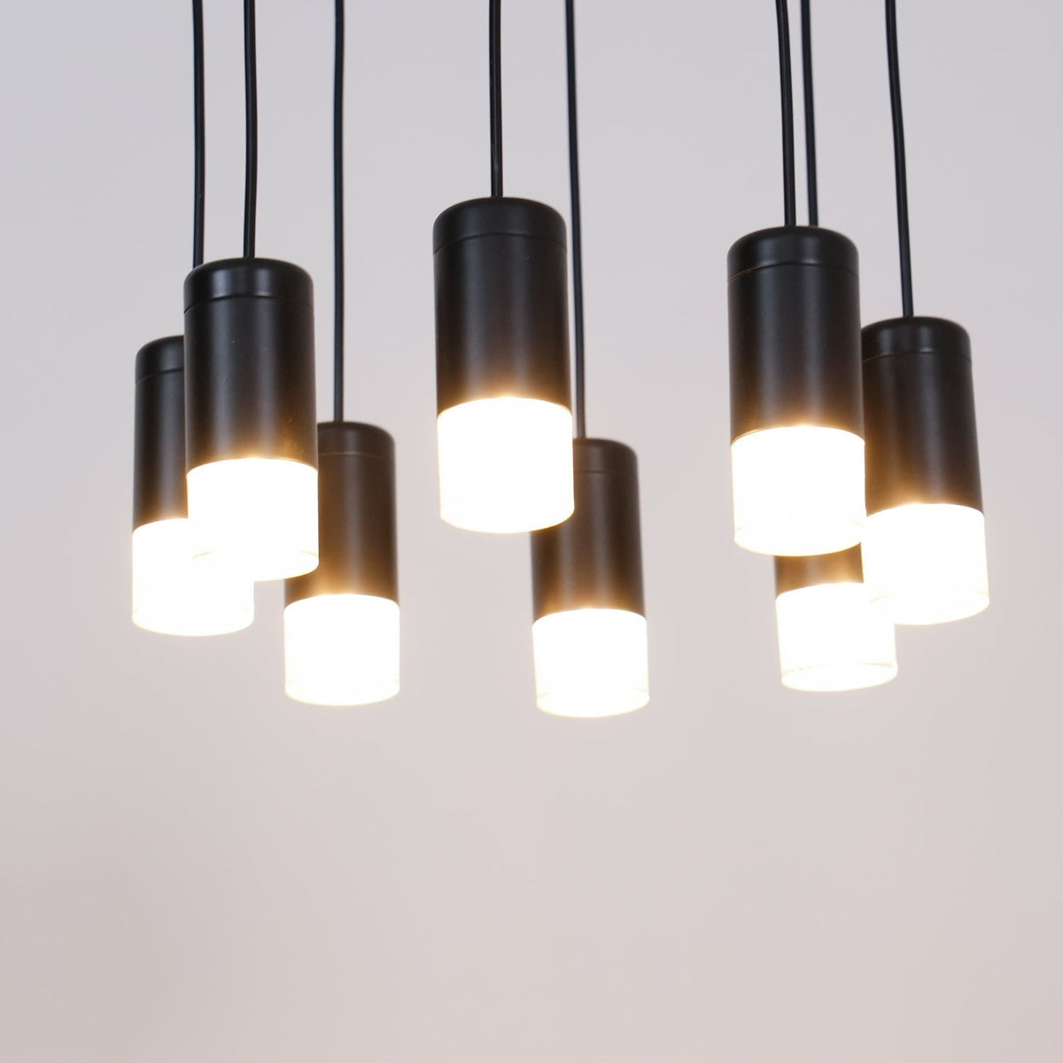 Lustra Lampe Pendante Géométrique en Fil Noir LED - Neutralighting