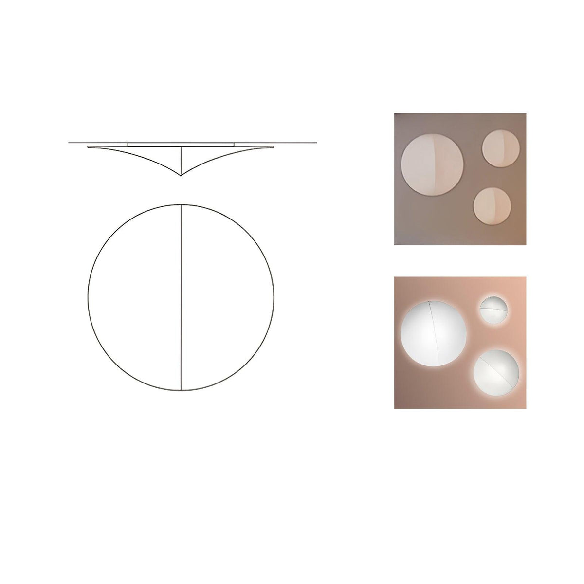 Lumina Minimaliste Tissu Applique - Neutralighting