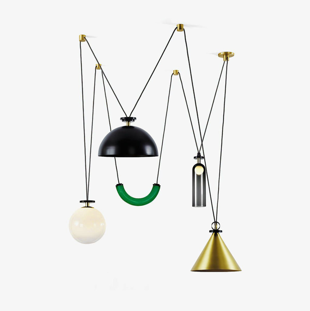 Lustra Chandelier en Forme Géométrique Art - Neutralighting