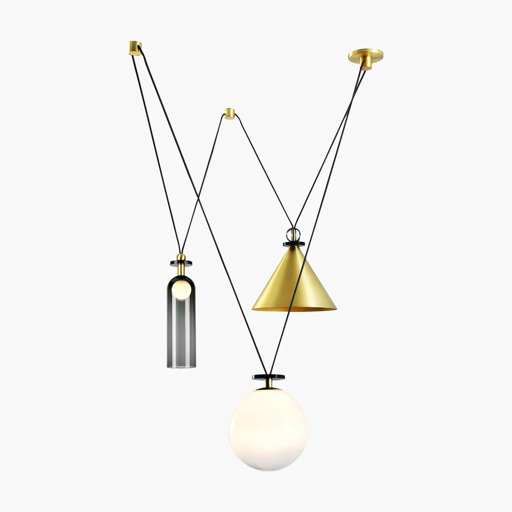 Lustra Chandelier en Forme Géométrique Art - Neutralighting