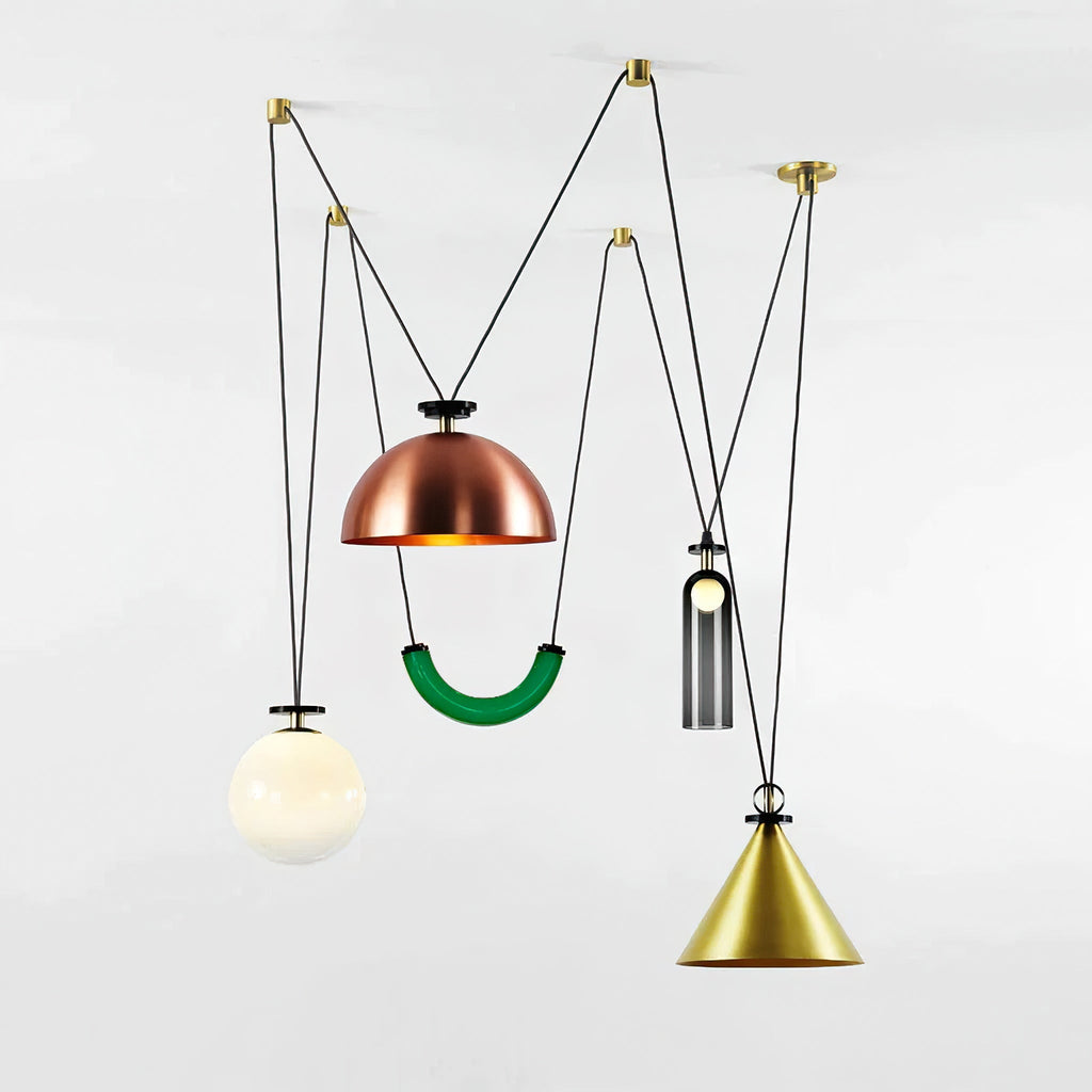 Lustra Chandelier en Forme Géométrique Art - Neutralighting