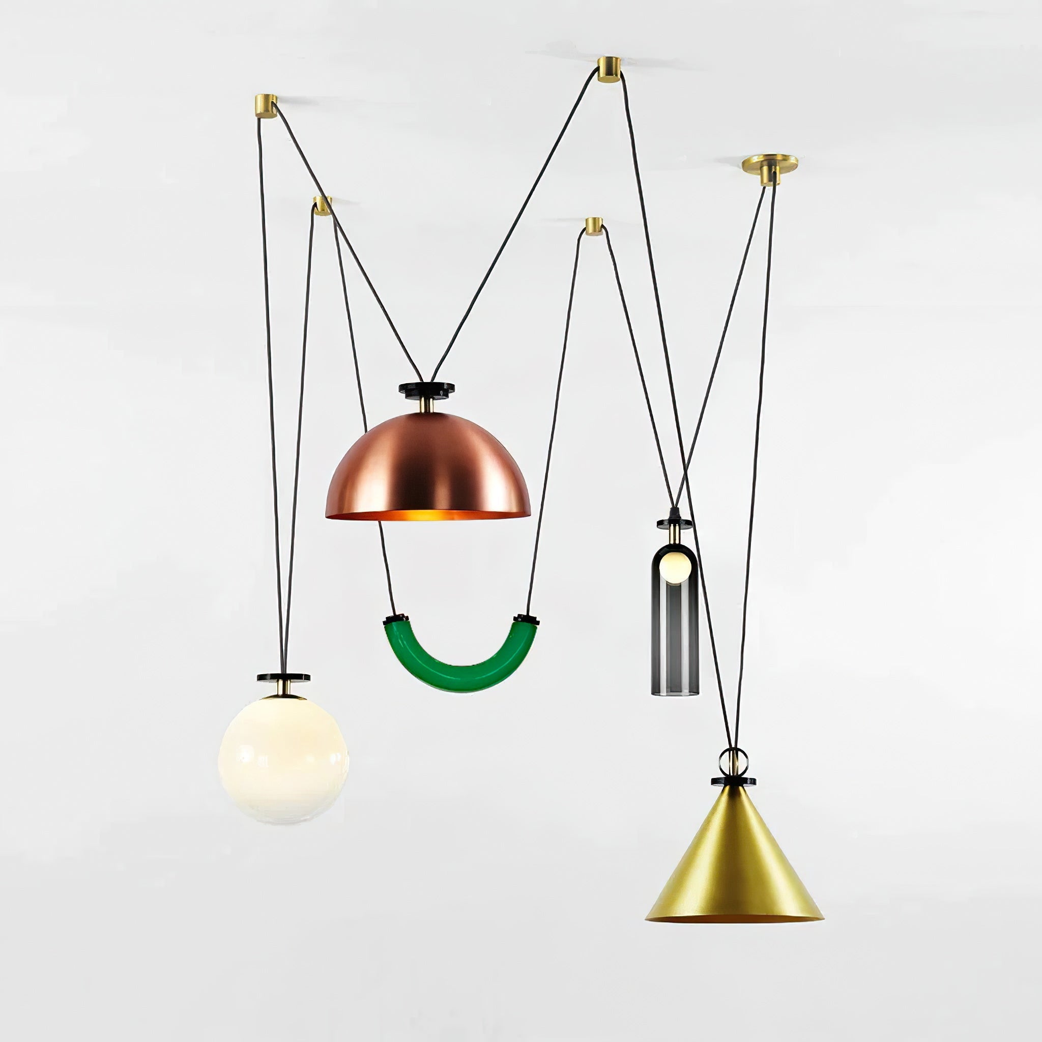 Lustra Chandelier en Forme Géométrique Art - Neutralighting