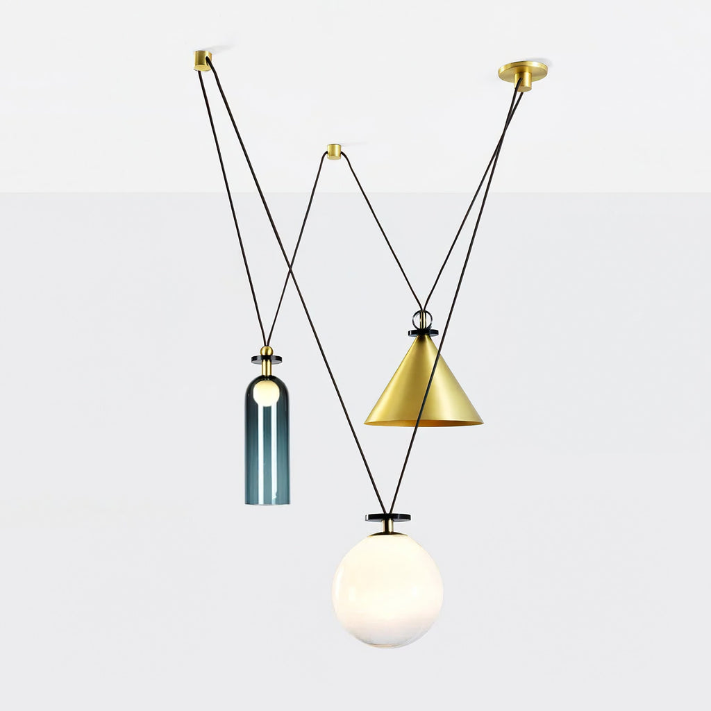 Lustra Chandelier en Forme Géométrique Art - Neutralighting