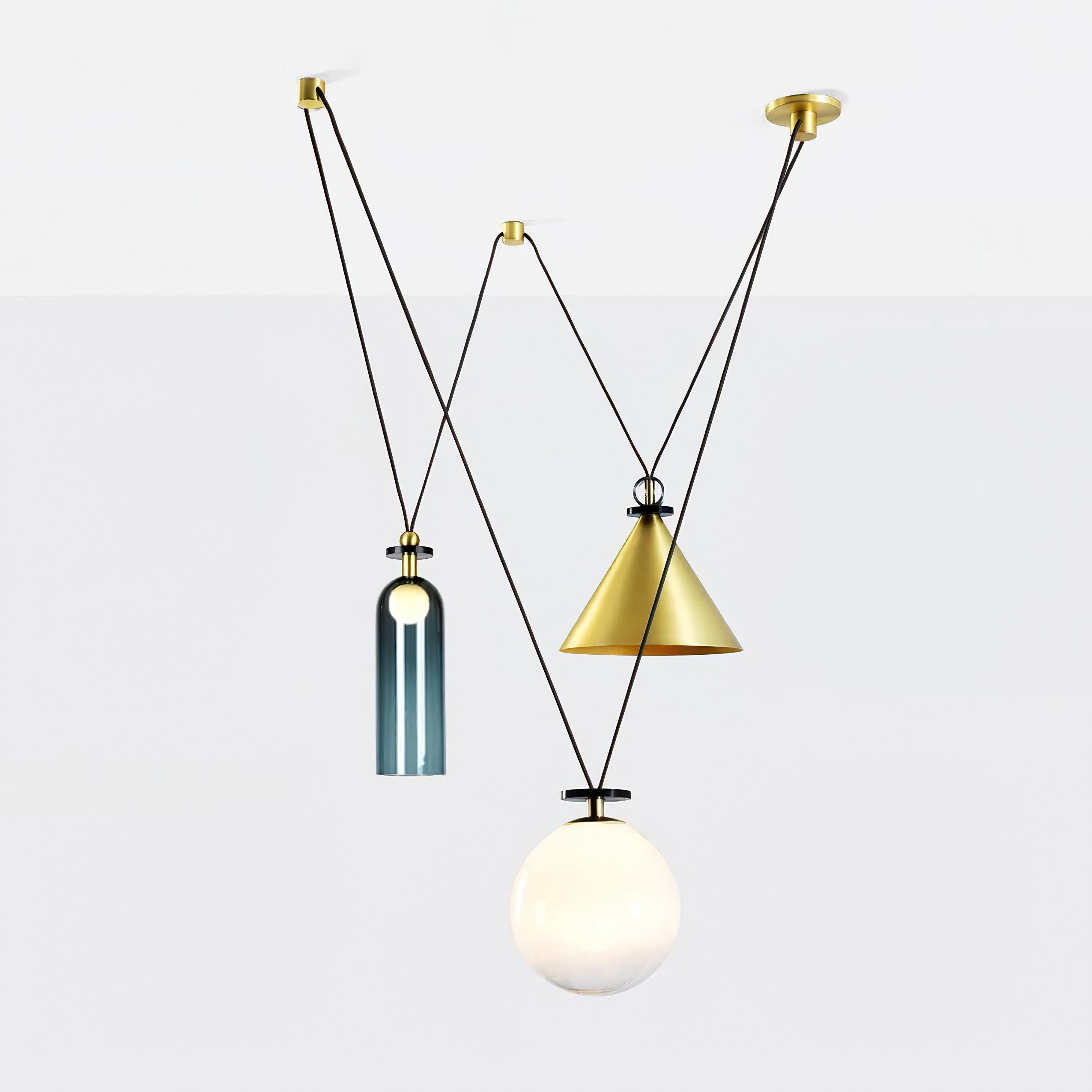 Lustra Chandelier en Forme Géométrique Art - Neutralighting