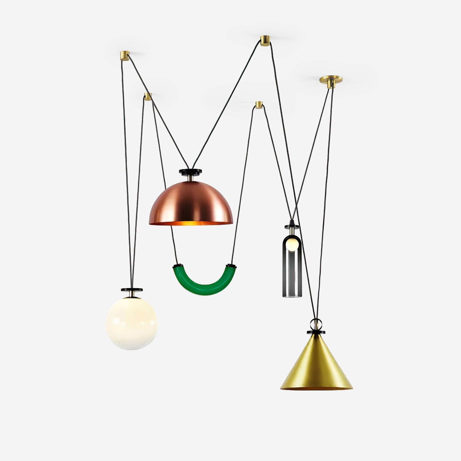 Lustra Chandelier en Forme Géométrique Art - Neutralighting
