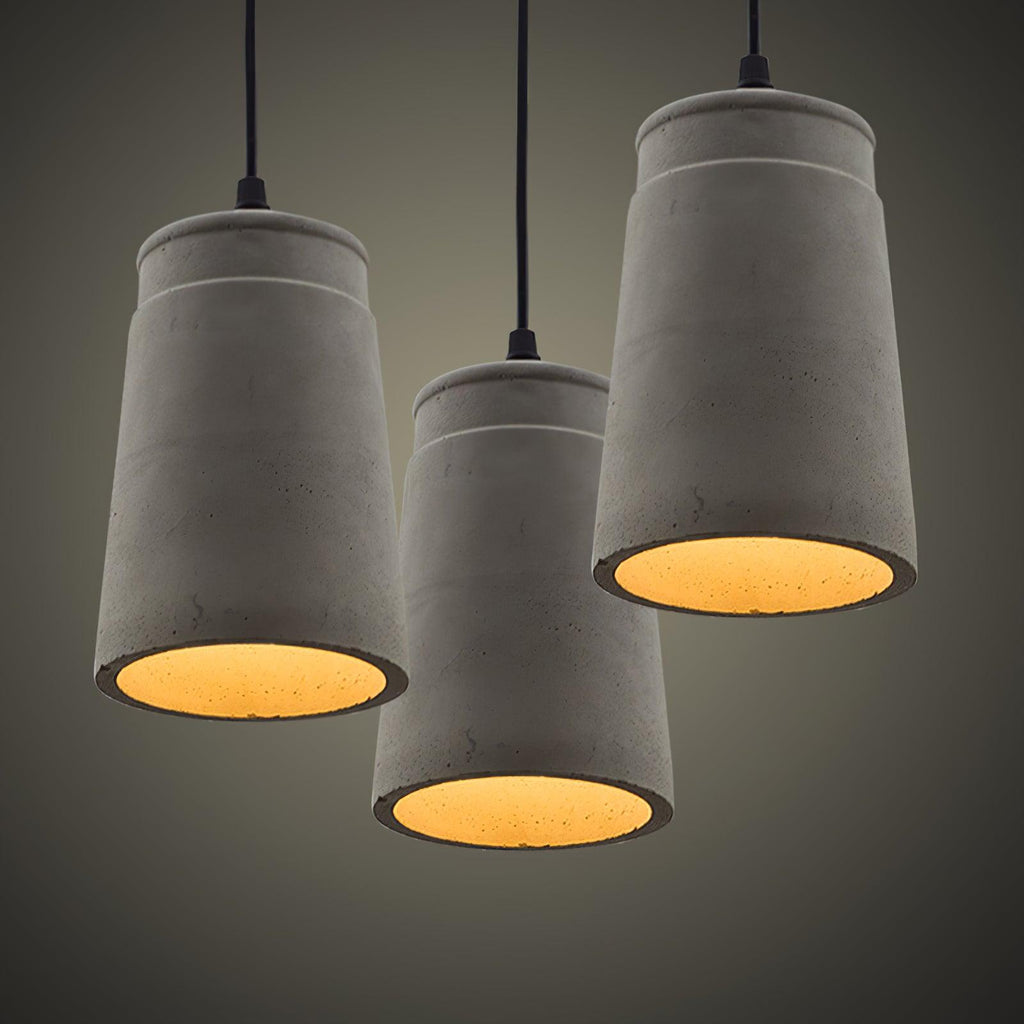 Geo Lampe Suspendue Industrielle en Ciment - Neutralighting