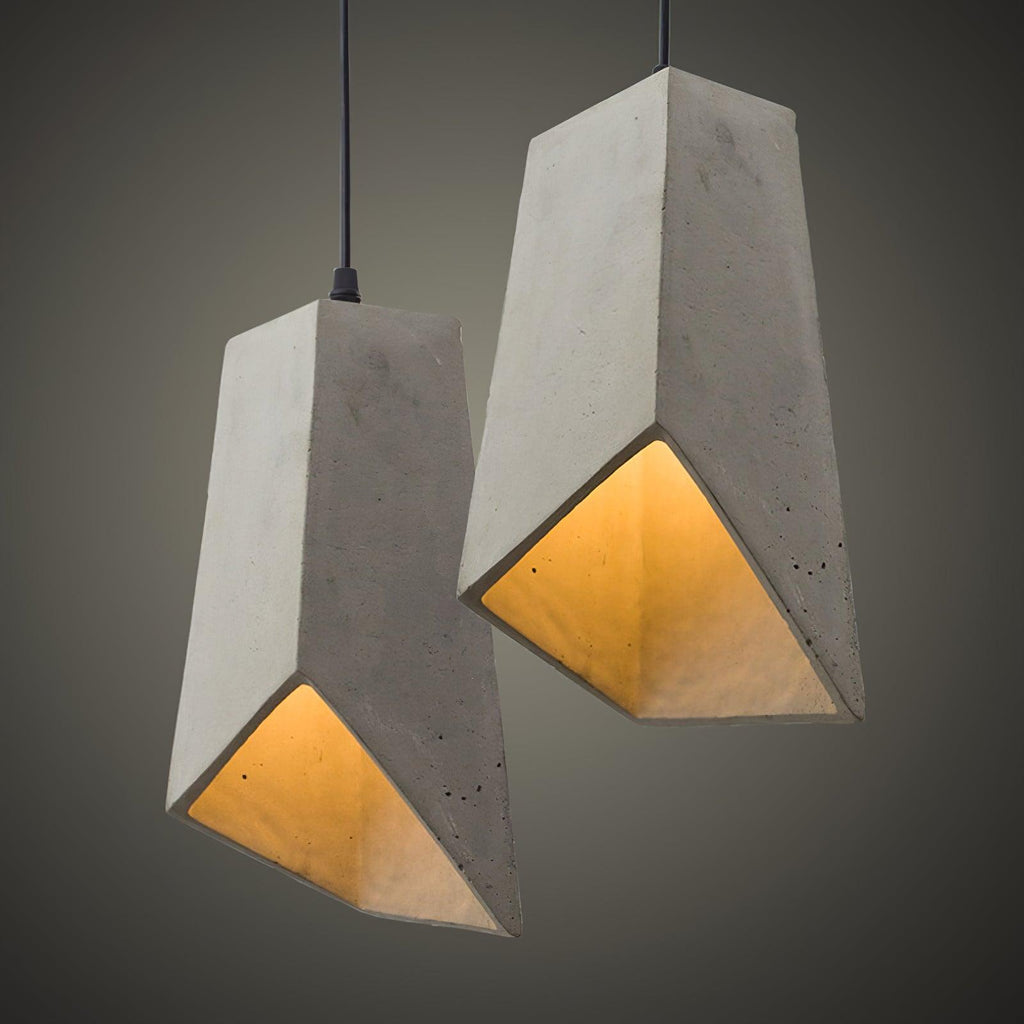 Geo Lampe Suspendue Industrielle en Ciment - Neutralighting