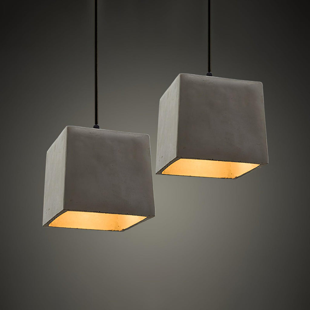 Geo Lampe Suspendue Industrielle en Ciment - Neutralighting
