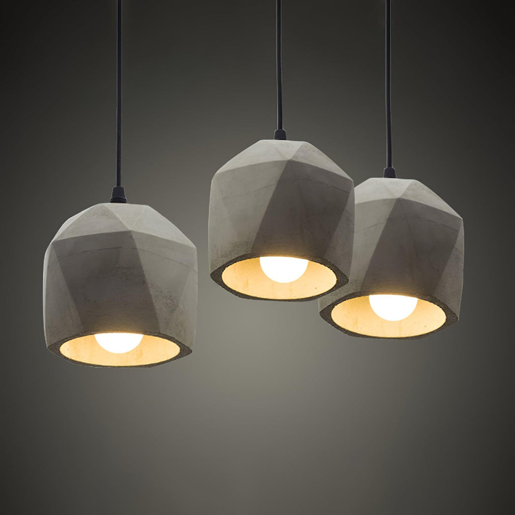 Geo Lampe Suspendue Industrielle en Ciment - Neutralighting