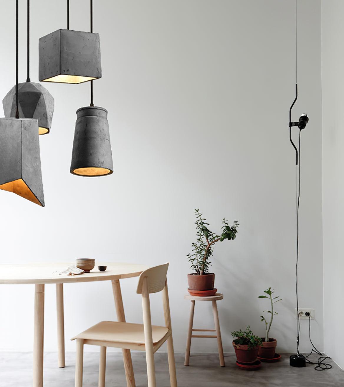 Geo Lampe Suspendue Industrielle en Ciment - Neutralighting