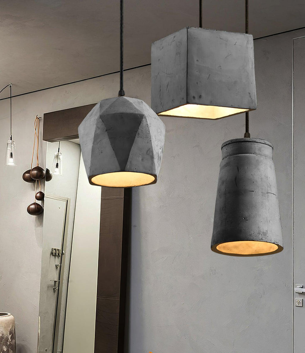 Geo Lampe Suspendue Industrielle en Ciment - Neutralighting