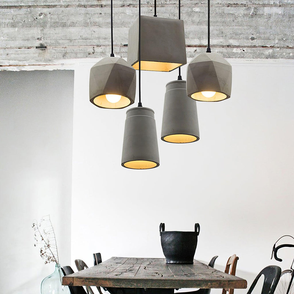 Geo Lampe Suspendue Industrielle en Ciment - Neutralighting