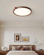 Geos Lustre Plafonnier Ton Bois Circulaire LED - Neutralighting