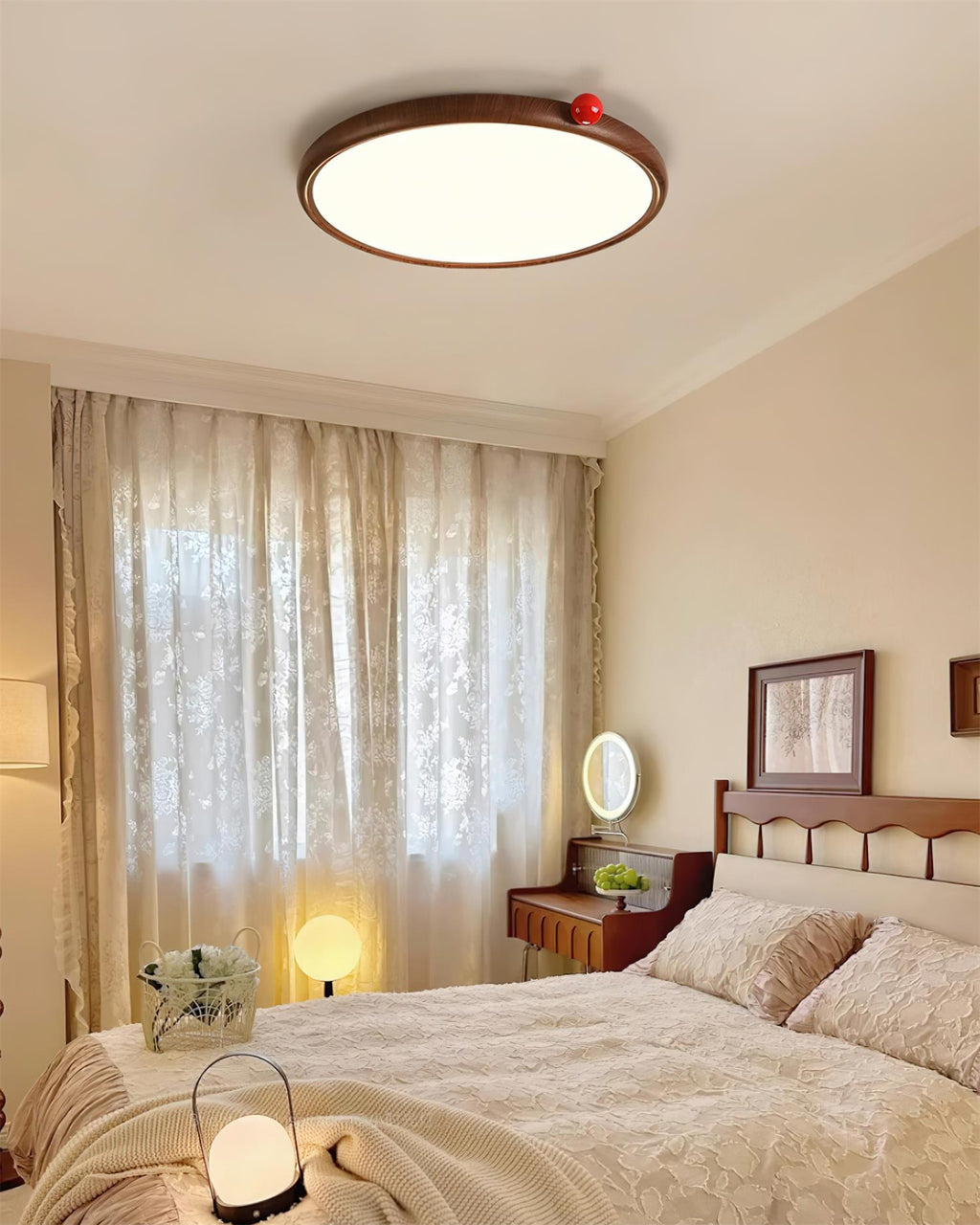 Geos Plafonnier Bois LED Moderne Minimaliste - Neutralighting