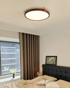 Geos Lustre Plafonnier Ton Bois Circulaire LED - Neutralighting