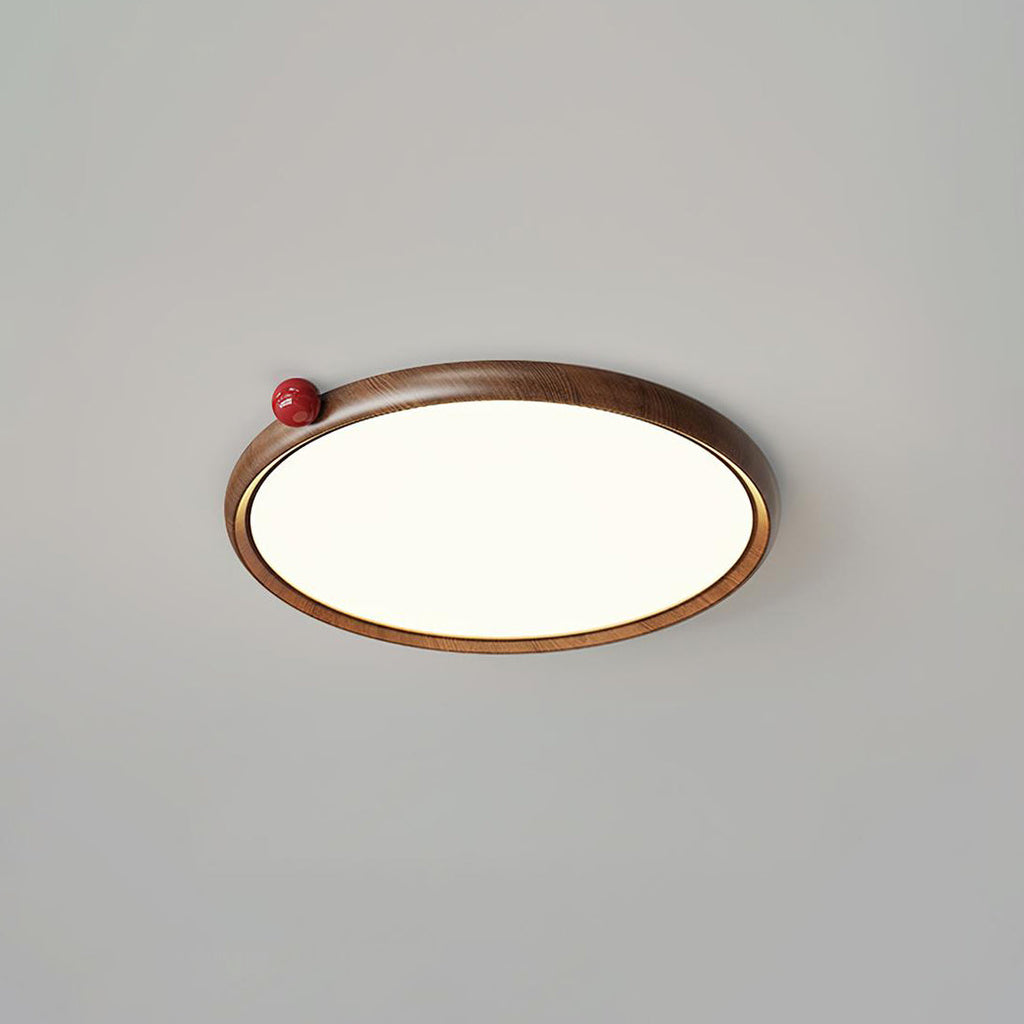 Geos Lustre Plafonnier Ton Bois Circulaire LED - Neutralighting