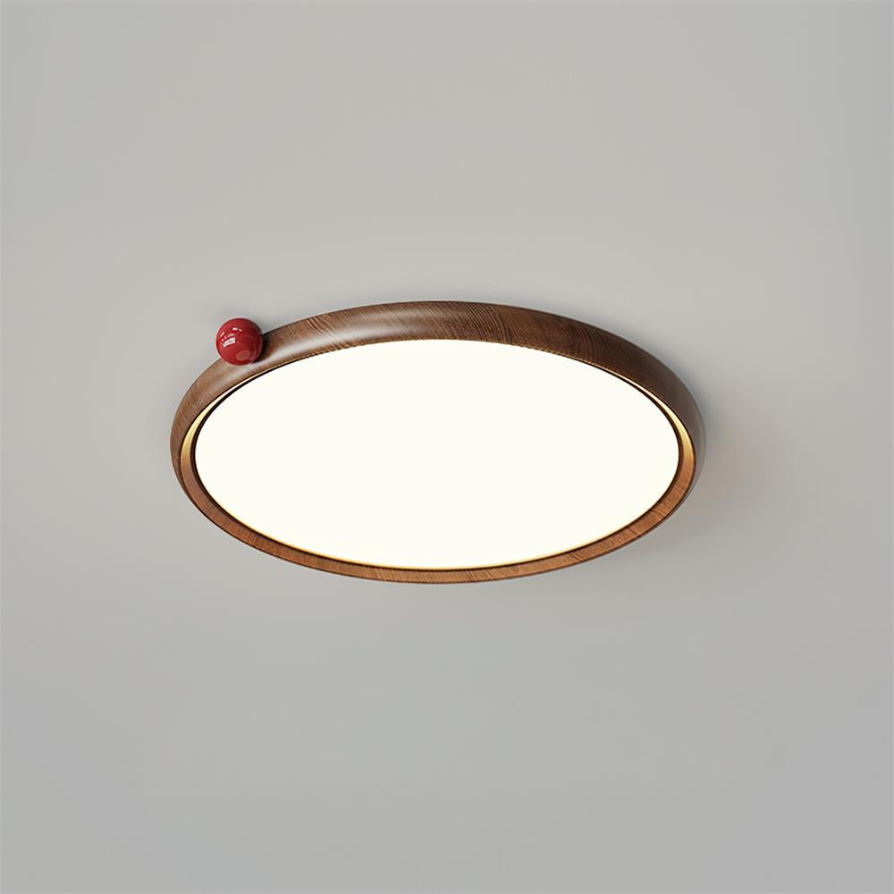 Geos Lustre Plafonnier Ton Bois Circulaire LED - Neutralighting