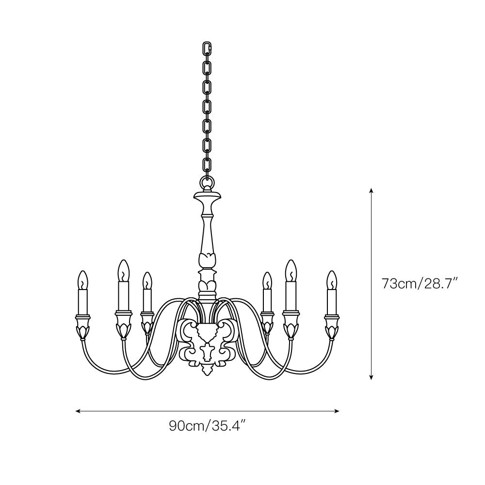 Geovanna Lustre Métal Solide Industriel Vintage - Neutralighting