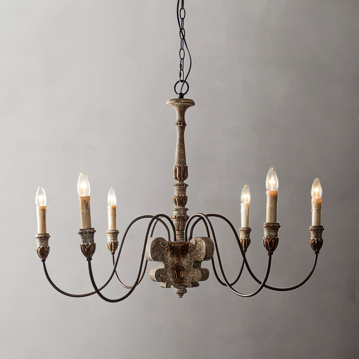 Geovanna Lustre Métal Solide Industriel Vintage - Neutralighting