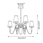Gianna Lustre Vague Dorée Conique - Neutralighting