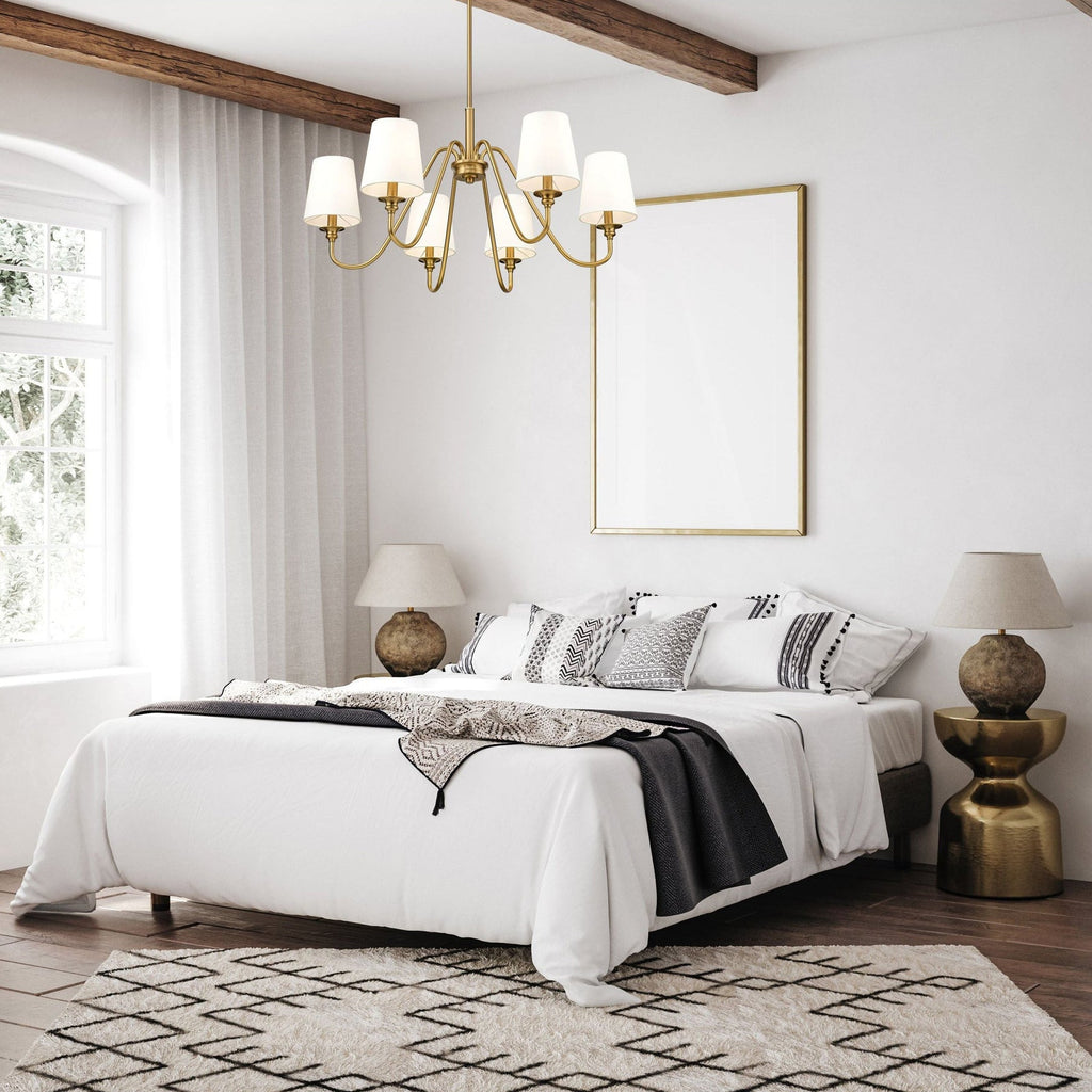 Vavenus Lustre Laiton Tissu Industriel Vintage - Neutralighting