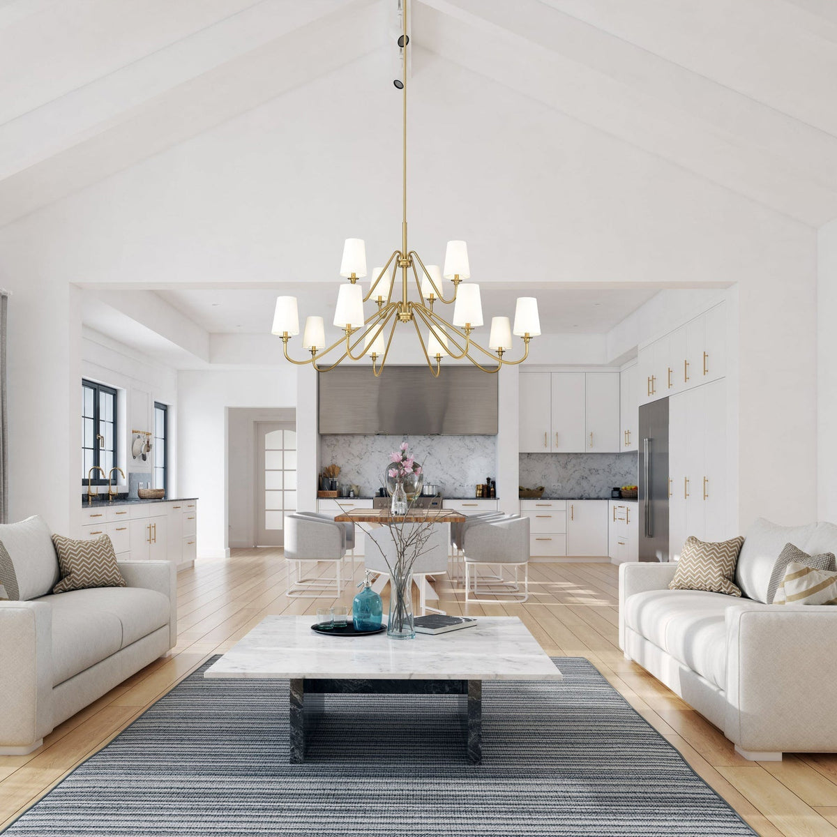 Vavenus Lustre Laiton Tissu Industriel Vintage - Neutralighting