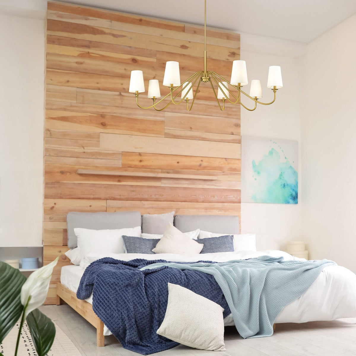Vavenus Lustre Laiton Tissu Industriel Vintage - Neutralighting