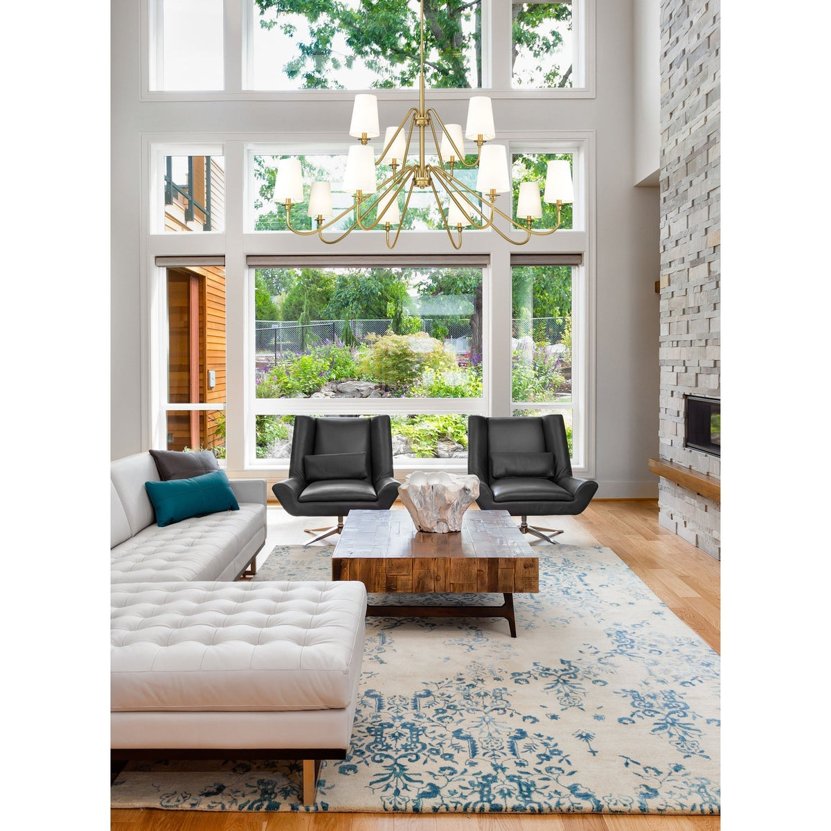 Vavenus Lustre Laiton Tissu Industriel Vintage - Neutralighting