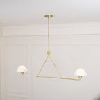 Ornuvyh Ancien Industriel Métal Tissu Lustre - Neutralighting
