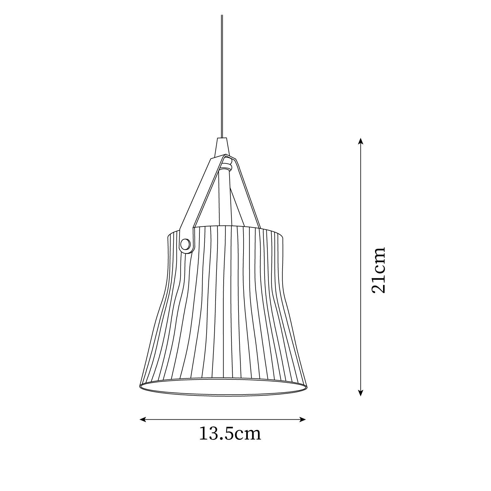 Vega Lampe Pendante Céramique Cannelée - Neutralighting
