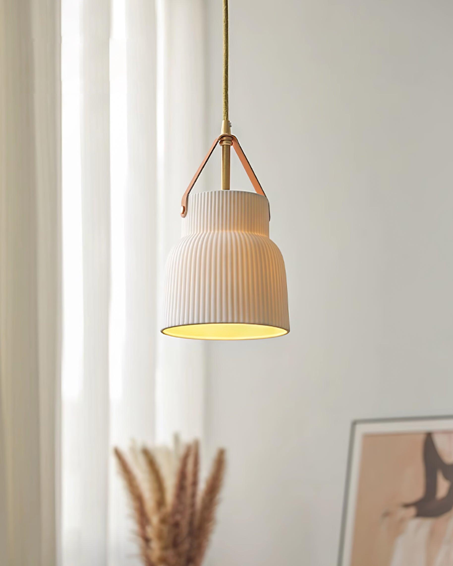 Vega Lampe Pendante Céramique Cannelée - Neutralighting