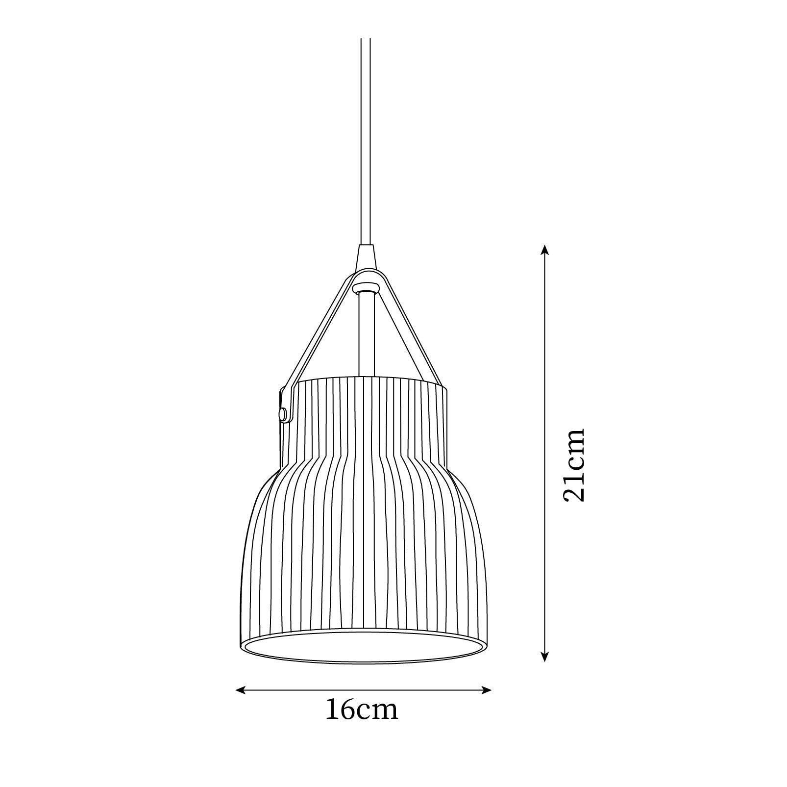 Vega Lampe Pendante Céramique Cannelée - Neutralighting