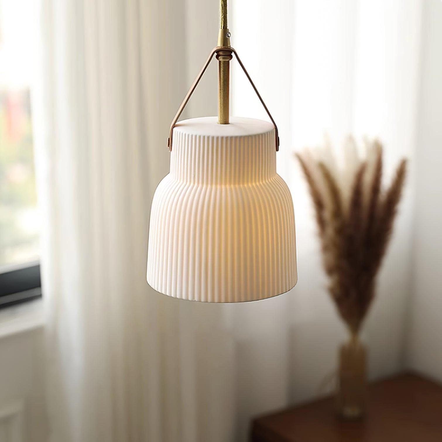 Vega Lampe Pendante Céramique Cannelée - Neutralighting