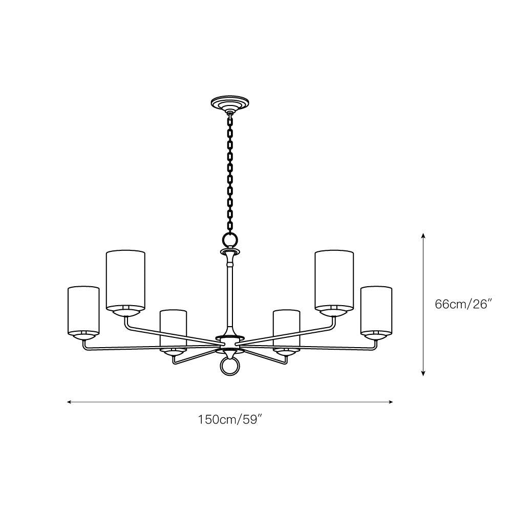 Olthean Lustre Industriel Vintage En Tissu Et Laiton - Neutralighting
