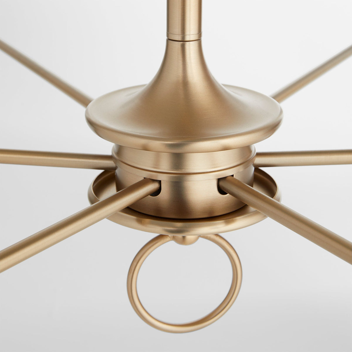 Olthean Lustre Industriel Vintage En Tissu Et Laiton - Neutralighting
