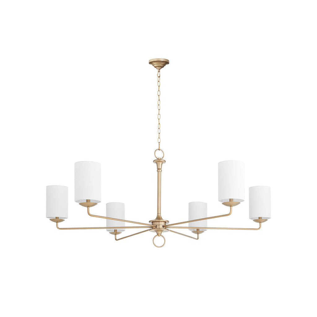 Olthean Lustre Industriel Vintage En Tissu Et Laiton - Neutralighting
