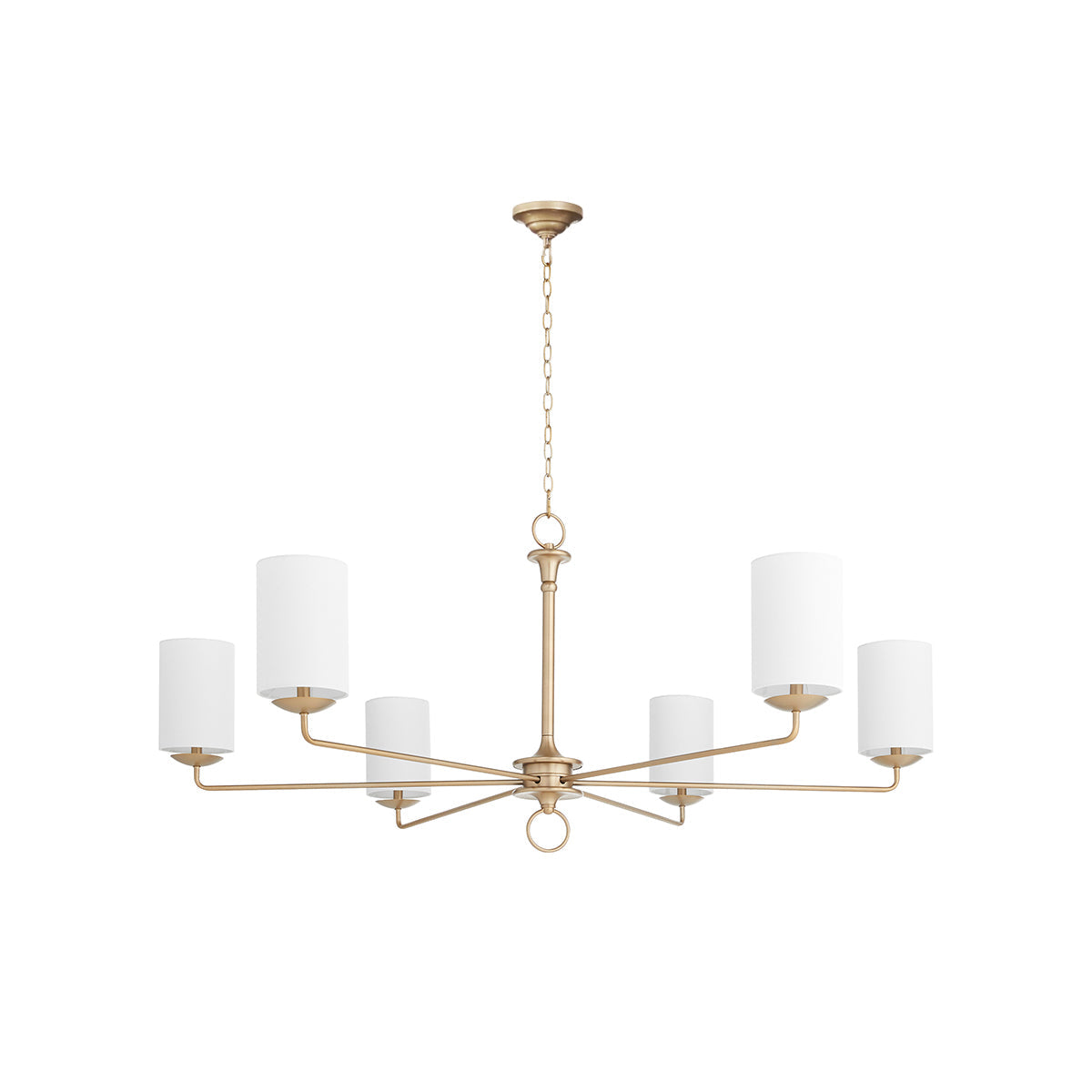 Olthean Lustre Industriel Vintage En Tissu Et Laiton - Neutralighting