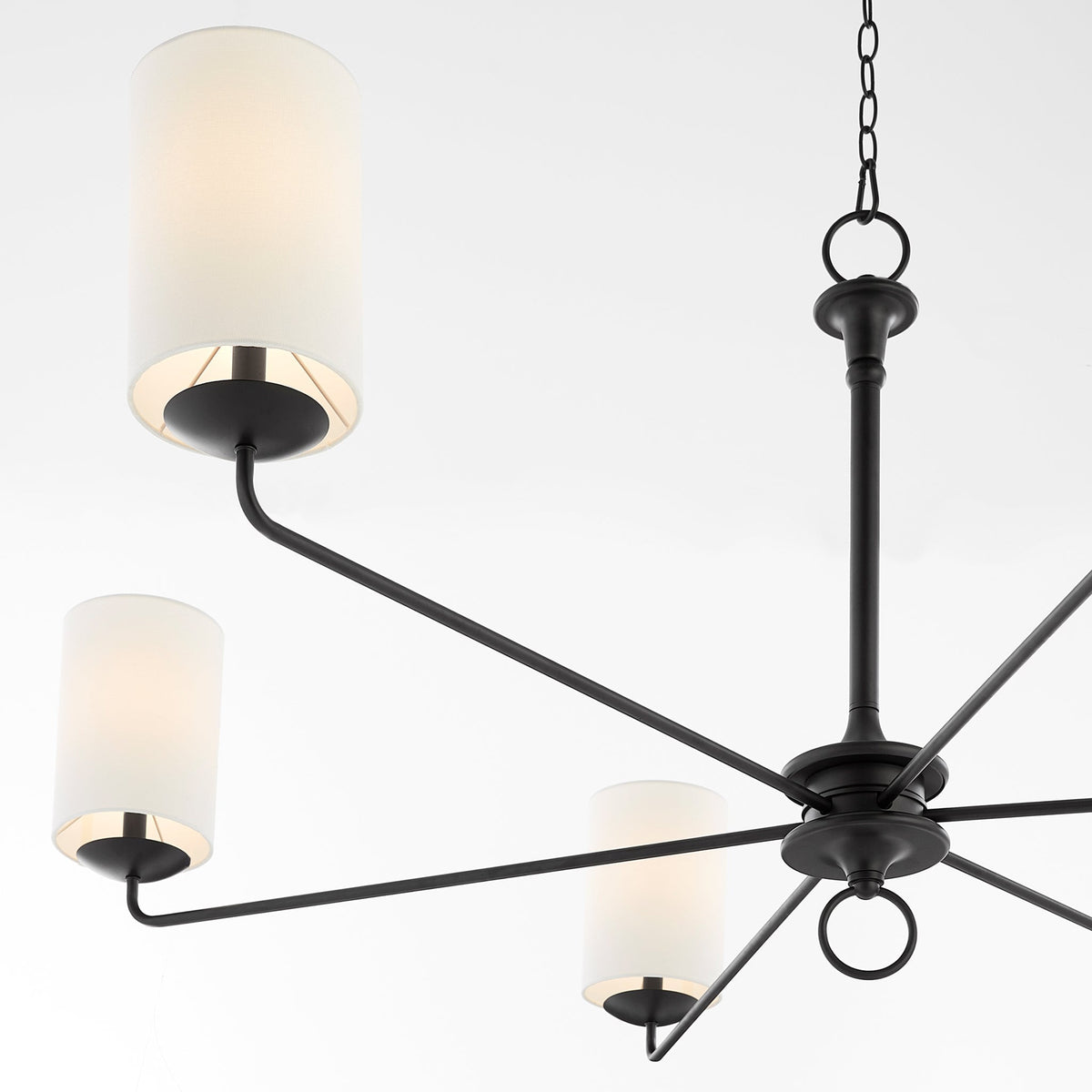 Olthean Lustre Industriel Vintage En Tissu Et Laiton - Neutralighting