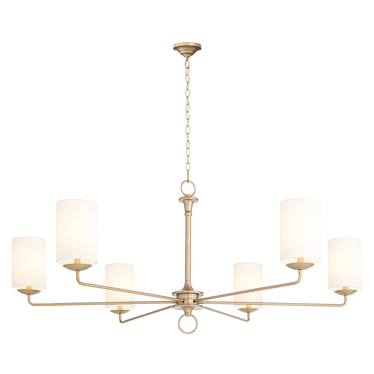 Olthean Lustre Industriel Vintage En Tissu Et Laiton - Neutralighting