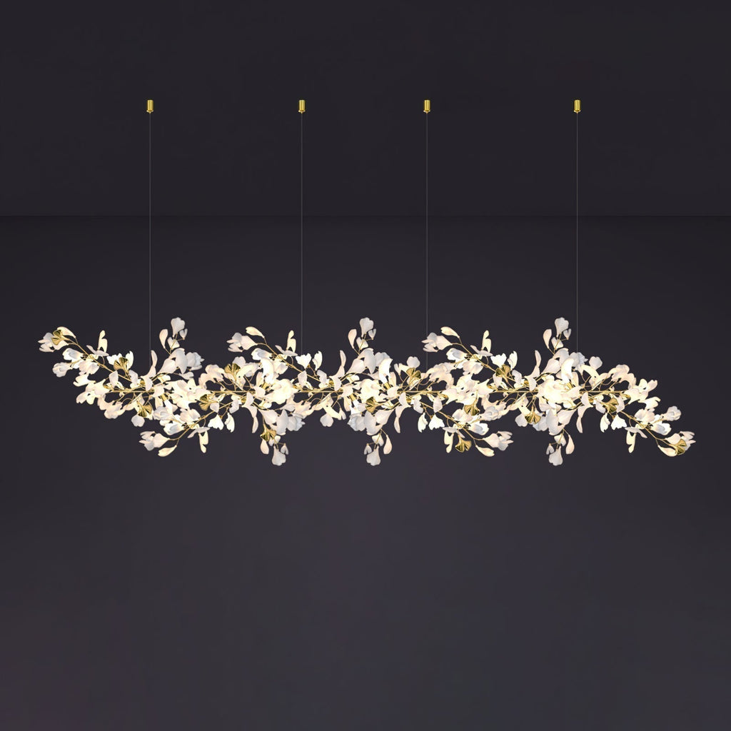 Olivia Céramique Gingko Feuille Lustre - Neutralighting