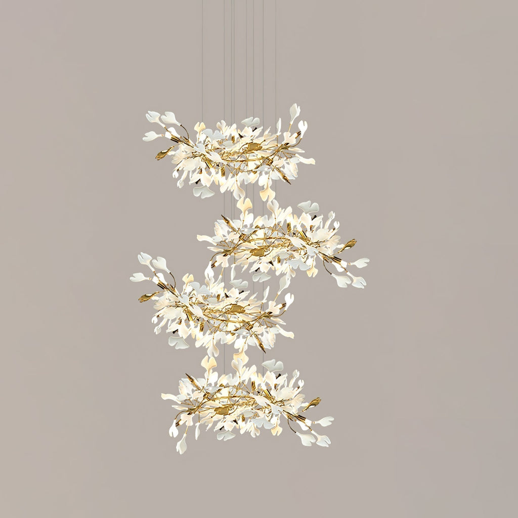 Olivia Céramique Gingko Feuille Lustre - Neutralighting