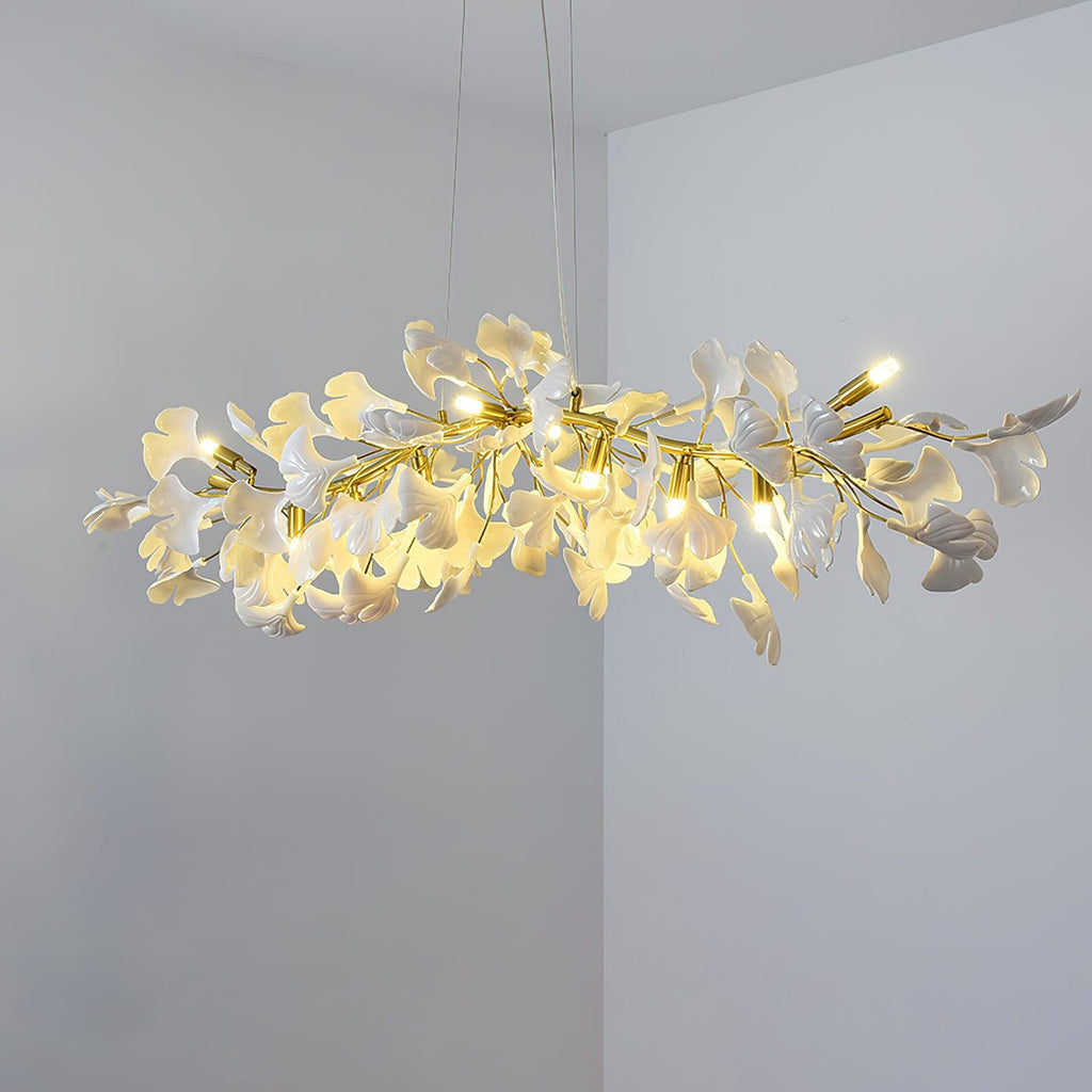 Olivia Lustre linéaire en céramique Gingko - Neutralighting