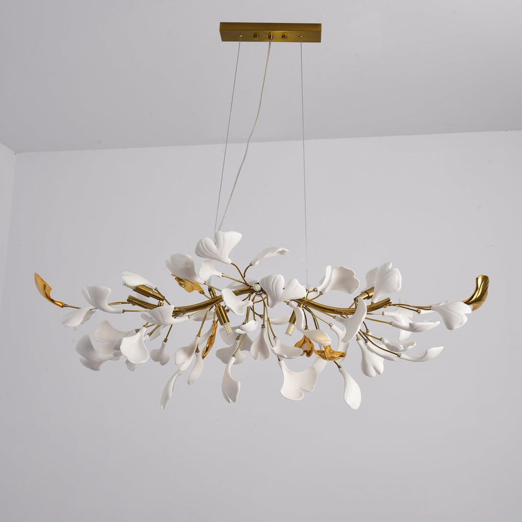 Olivia Lustre linéaire en céramique Gingko - Neutralighting