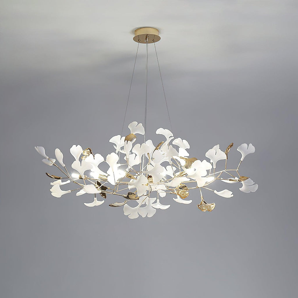 Olivia Chandelier Céramique Gingko 3 Styles - Neutralighting