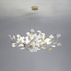 Olivia Chandelier Céramique Gingko 3 Styles - Neutralighting